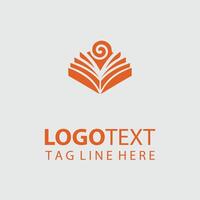 Turning Thoughts Abstract Book Pages design vector
