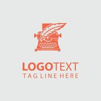 The Written Quill Quill And Inkwell design vector