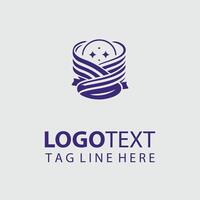 Woven Wonders Ribbons Logo Design vector