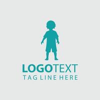 Dreaming Figures Child Silhouette Design vector