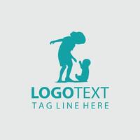 Tiny Imaginations Child Silhouette Design vector