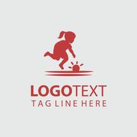 Tiny Steps Child Silhouette Design vector