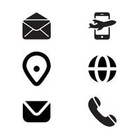 Unique Minimal Icons for Web Interfaces vector