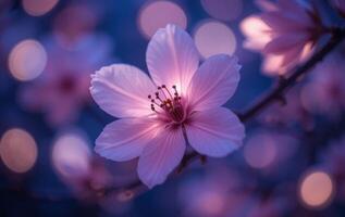 Spring Season Park with Cherry Blossoms Sunlit Pathways and Fresh Green Leaves Perfect for Wallpapers High Resolution Stock Images and Digital Photography photo