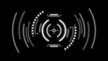 A futuristic design with a circle and lines video