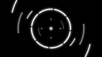 A black and white image of a circular object video
