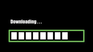 Green Loading bar downloading bar loading screen video