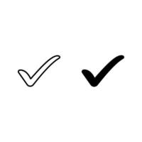 checkmark icon set vector