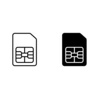 sim card icon vector