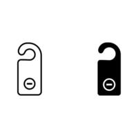 do not disturb icon vector