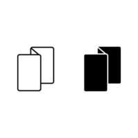 brochure icon set vector