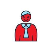 personal icons simple Thin line icons vector