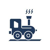 little train icons Flat style design vector