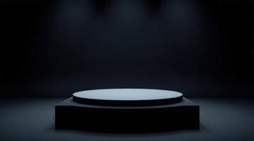Sleek Surface with Dramatic Lighting and Shadow Play photo