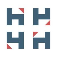 Set Letter H Logo Template illustration design vector