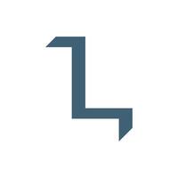Blue Shadow Letter L Logo Template Illustration Design. EPS 10. vector
