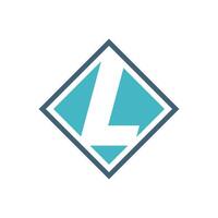 Diamond Shape Letter L Logo Template Illustration Design. EPS 10. vector