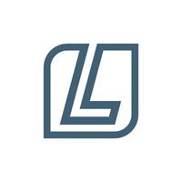 Square Lines Letter L Logo Template Illustration Design. EPS 10. vector