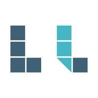 Set Square Letter L Logo Template Illustration Design. EPS 10. vector