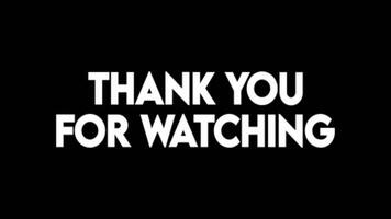 Thank you for watching animation, motion graphics, Thank you for watching text animation video
