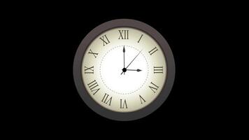 Roman Clock Time Background Animation video