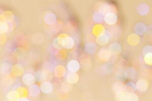 Pink peach Bokeh Lights as Pastel Background, Abstract bokeh background, natural flare from lights, blurred round texture as holiday backdrop, celebration photo with optical effect