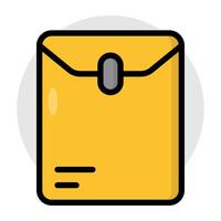 Modern design icon of long envelope vector