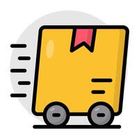 Fast delivery in perfect design vector
