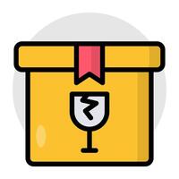 Modifiable of fragile parcel vector