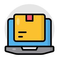Character drawing on canvas using vr painting technology, flat illustration vector