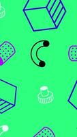 Color Random Seamless Pattern Loop Background video