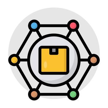 An editable design of logistic network vector