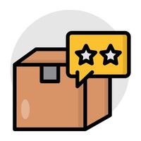 Flat design of customer feedback vector