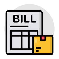 A unique design of invoice vector