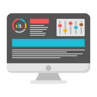 An icon design of dashboard vector