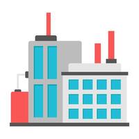Perfect icon of factory building vector