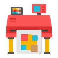 A perfect design icon of graphic printer vector
