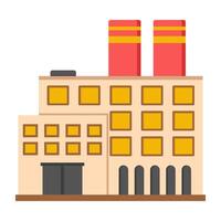 design of factory building vector