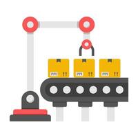 Trendy design of robot picking vector