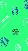 Memphis Design Abstract Animated Background video