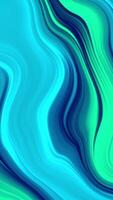 Neon Turquoise Fluid Abstract Loop Background video