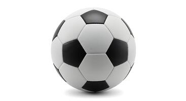 A Classic Black and White Soccer Ball Ready for the Game photo