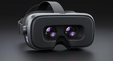 Sleek Virtual Reality Headset Showcasing Immersive Gaming and Entertainment Experiences photo