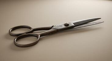 Antique Metal Scissors photo