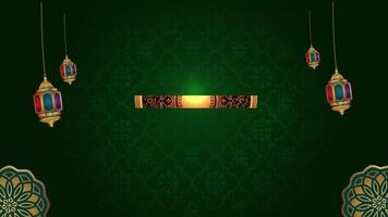 A Captivating Display of Lanterns and Rich Green Patterns video