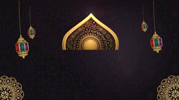 Elegant and Festive Ramadan Kareem Design Featuring Beautiful Lanterns and Intricate Patterns video