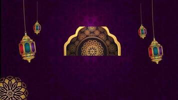 A Colorful Festive Background with Lanterns and Geometric Patterns video