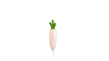 Radish Icon 3d animation concept of Healthy vegetables icon animation video