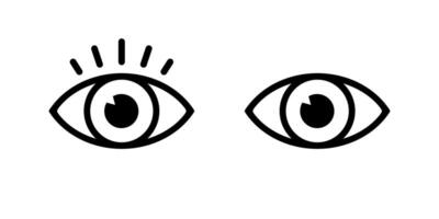 Eye, view icon in generic style. Eyesight vision sign symbol vector