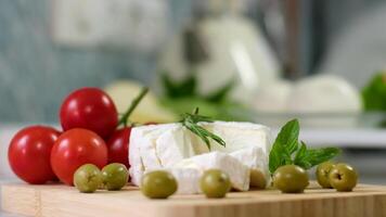 Camembert, Cooking process, Step by step worker at a craft cheese factory turns over cheese blanks production soft cheese video